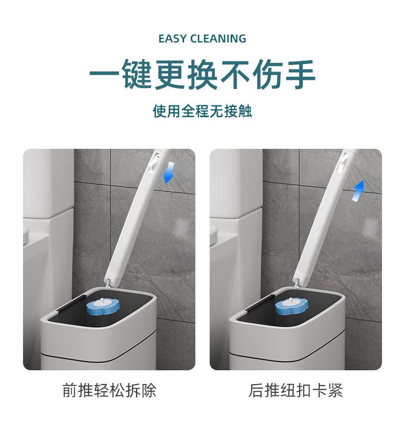 Disposable Toilet Brush Replaceable Wall-mounted Long Handle Toilet Brush Cleaning Tools WC Bathroom Accessories