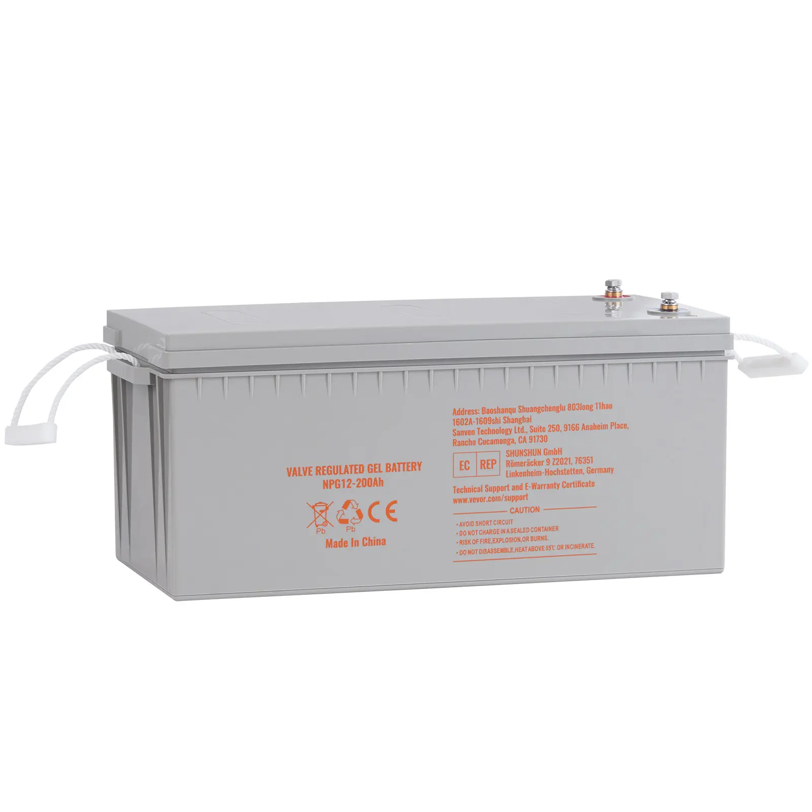 12V Rechargeable AGM Marine Battery - 1400A Discharge High Current Off-Grid Power Solution for RV, Solar, UPS Backup Use, with Security & Durability Features