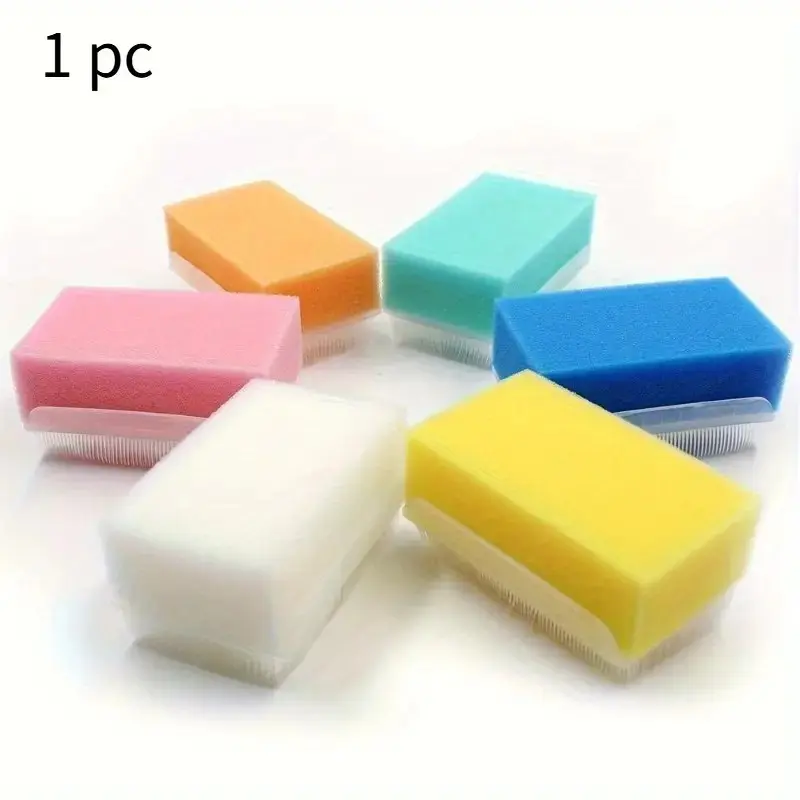 Bath Sponge: Autism Treatment, Surgical Scrub, Tactile Massage, Cleaning Brush, Body Scrubber, Bath & Shower Accessories, Dual sided sponge - Made with Natural Sponge Material, High Density Sponge