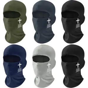Christian Ski Mask Balaclava - 6 count Religious  Full  Mask Cover, Faith  Cold Weather   Gaiter Protection Balaclava, for Winter Snowboarding  Outdoor