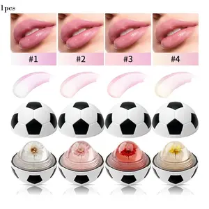 Football-shaped fun lip balm, made with natural floral formula and fresh floral scent, moisturizes and softens lips for a gentle, kissable feel.