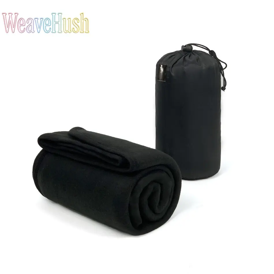 Portable Pocket Travel Blanket, Compact Foldable Aviation Airplane Blanket, Lightweight Outdoor Soft Blanket for Camping Trip