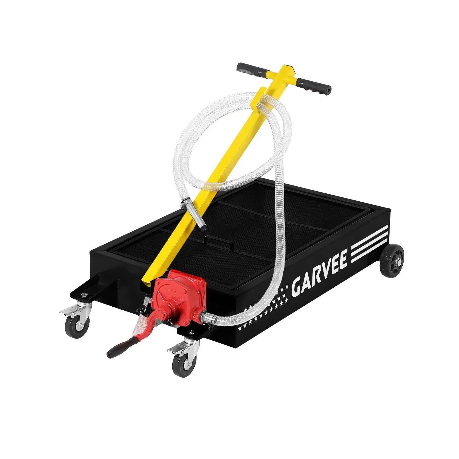 black|15 gallons|manual|8 feet hose