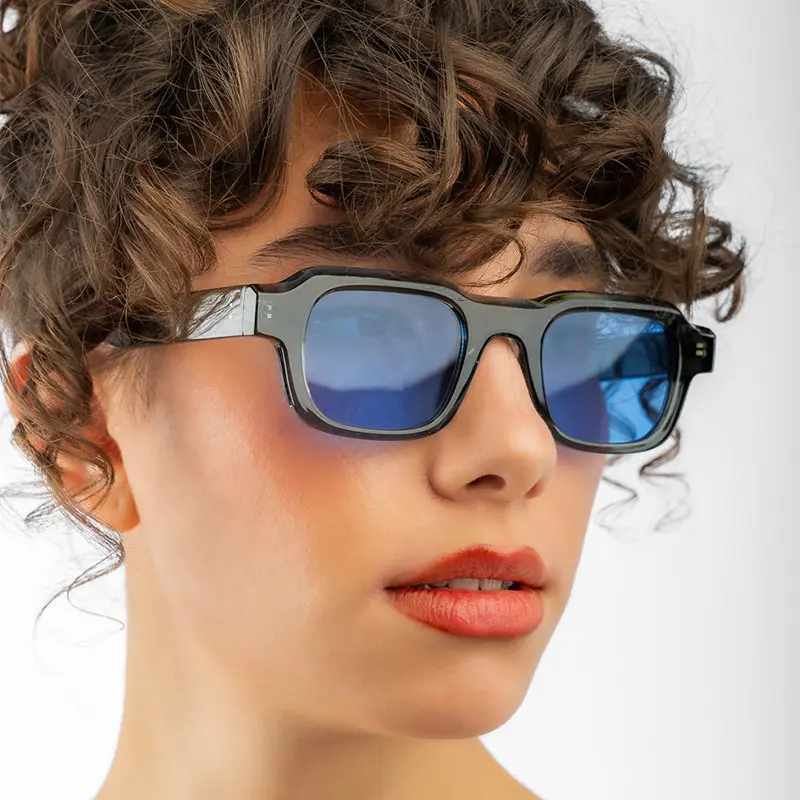 Women’s Vintage Small Square Frame Sunglasses (9-Pack) - Lightweight Hip Hop Style, Decorative Eyewear for Casual Wear & Holiday Party, Decorative Look