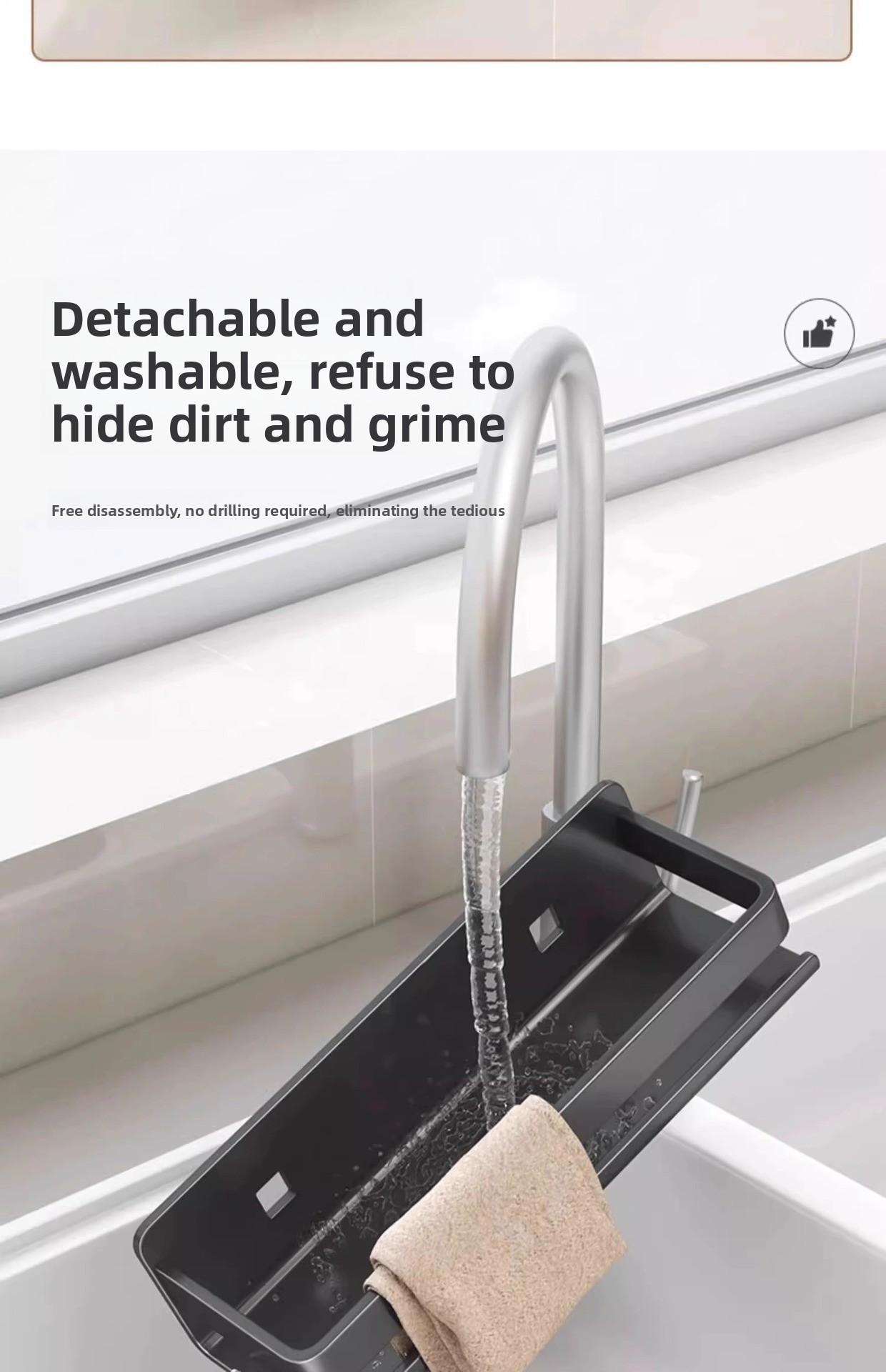 Kitchen storage rack, seasoning shelf, punch-free wall-mounted multifunctional hanging rack for condiments on the wall