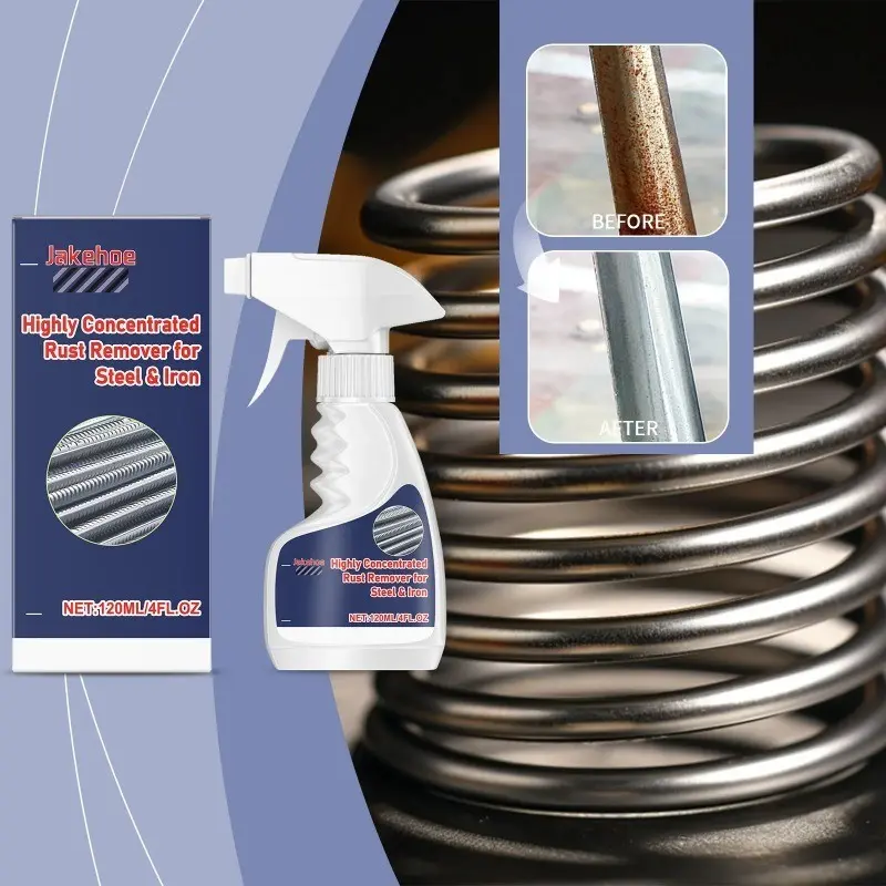 NEW Rust Remover For Stainless Steel Rust Remover Dissolver Fast Rust Removal 120ml Powerful Metal Rust Remover Car Maintenance