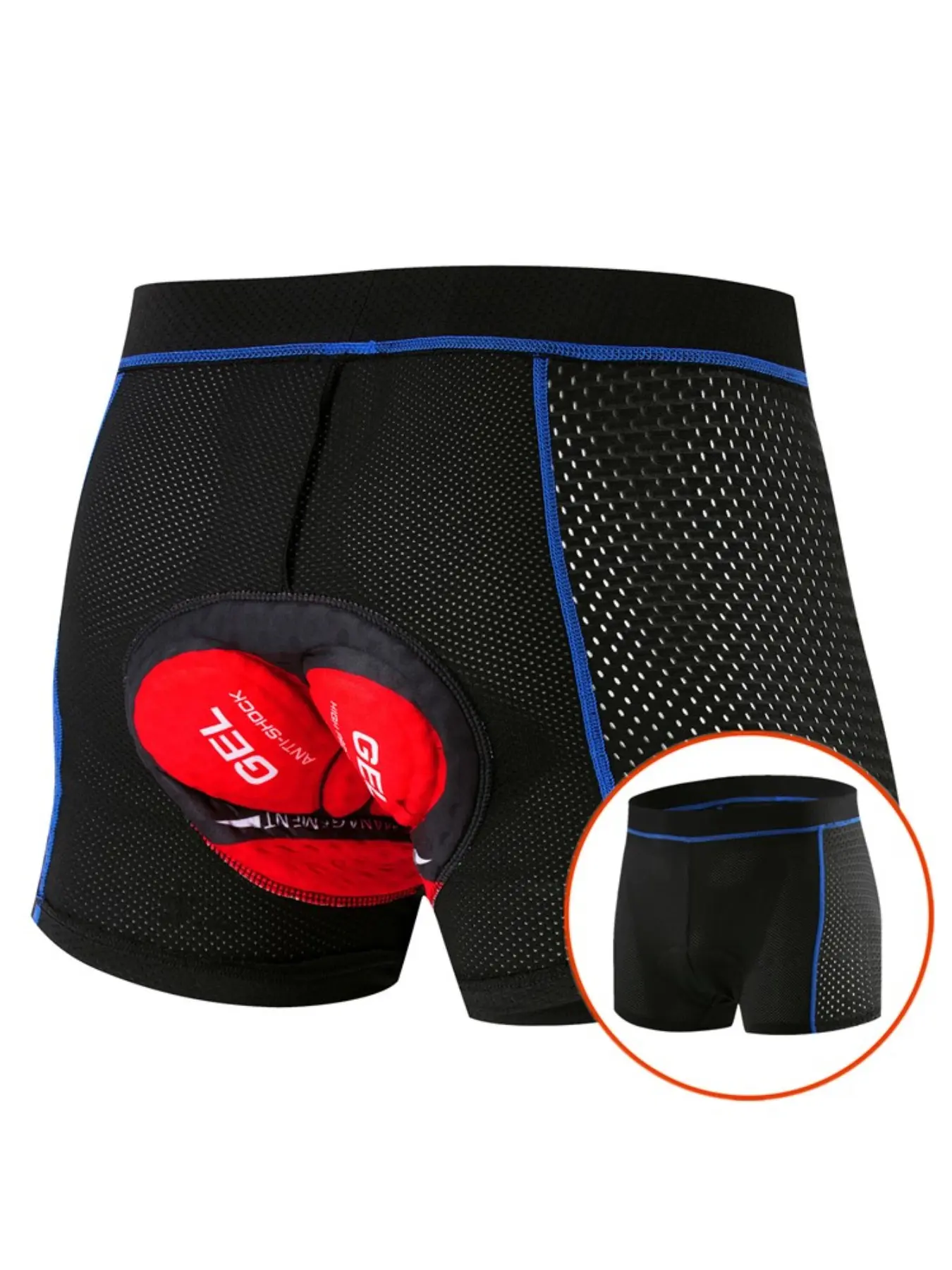 Breathable Cycling Shorts Biker Shorts Cycling Underwear 5D Gel Pad Shockproof Bicycle Underpant MTB Road Bike Underwear Man Shorts Activewear
