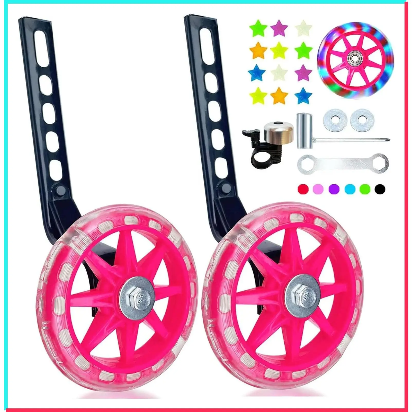 Training Wheels for Bicycle, Compatible with 12 14 16 18 20 Inch Bikes