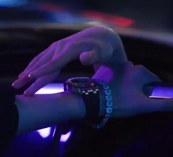 Full Diamond Zircon Ultra-glitter Rock Candy Bracelet Hip-hop Niche Nightclub