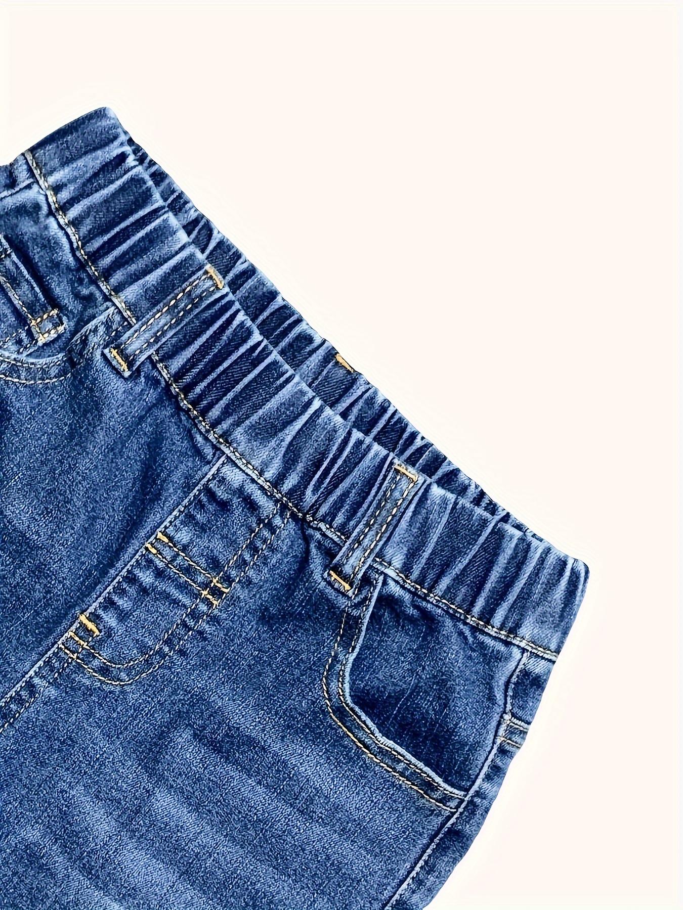 (New)Boys' Denim Pants Spring/Autumn New Style Elastic Casual Jeans for Kids