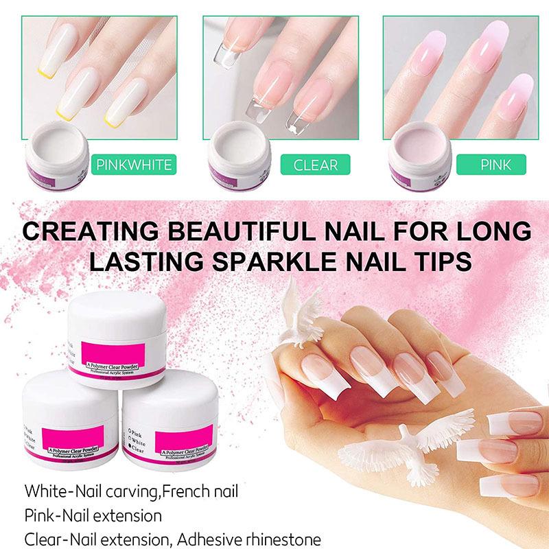 Acrylic Nail Kit for Beginners with Everything: Professional Nail Kit Acrylic Set with Acrylic Nail Powder Liquid Set Nail Kit Acrylic Set Gel Polish U V Light Nail Decoration Supplies Manicure Salon Women Gift