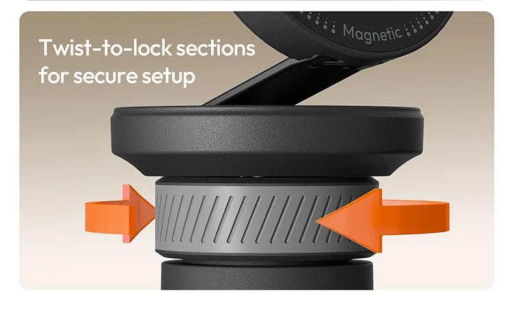 Ulanzi MT85 Smartphone Selfie Stick Phone Automatic Tripod Stand 1.5M With Bluetooth Controller 10M Wireless Magsafe Quadruped