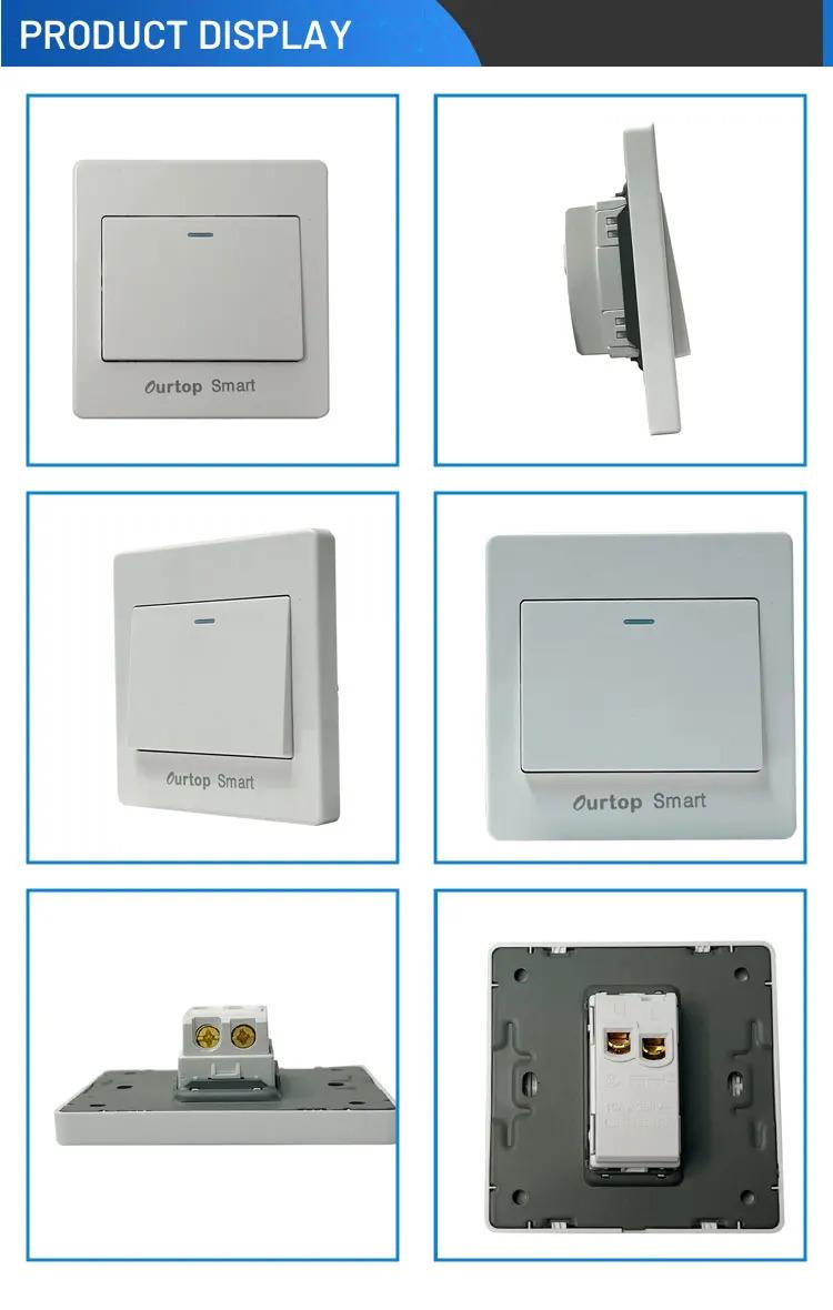 Light Switch Home Electrical Device Public Led Wall Switch Socket Electrical