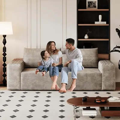 Hyleory Corduroy Sectional Target TikTok Shop