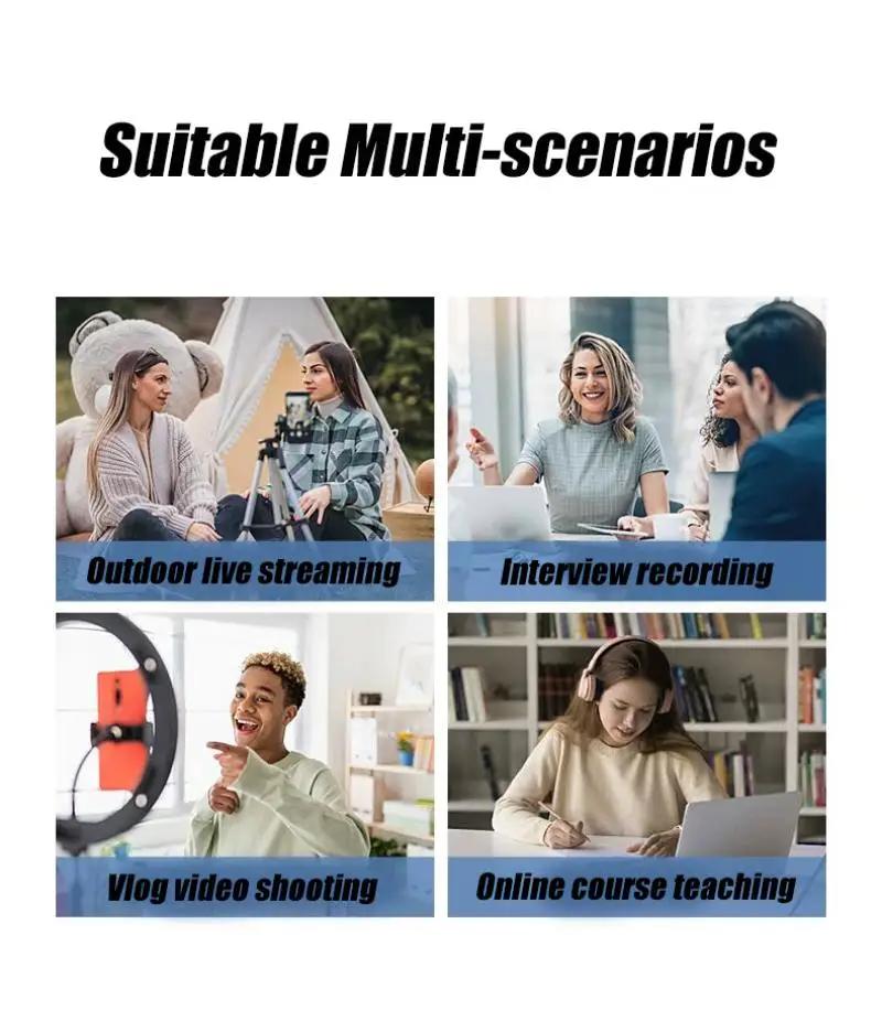 XinMic J6 Wireless Lavalier Lapel Microphone Noise Cancel Live Mini Mic iPad Android Type-C Phone Outdoor recording Interview PC Wooden Puzzle Box Set Anime Kamado Tanjiro Sword Building Kids Inflatable Shark Costume Elegant Garden Goose Statue