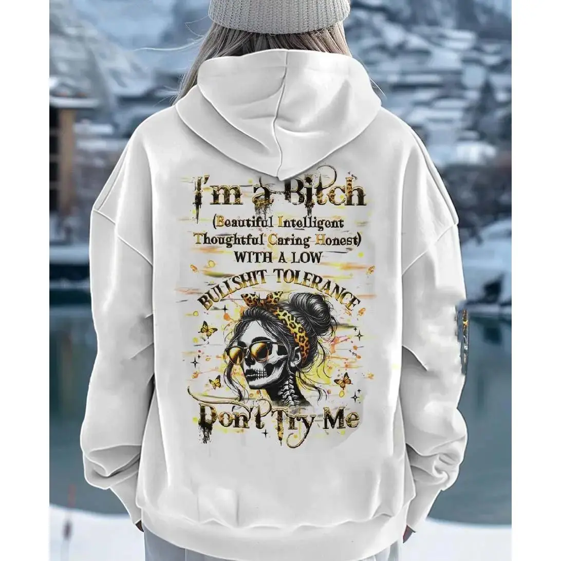 I'M A B DON'T TRY ME Tshirt Hoodie Sweatshirt Aesthetic Tattoo Outfits Streetwear Style Retro Vintage Y2k Men Graphic Tees
