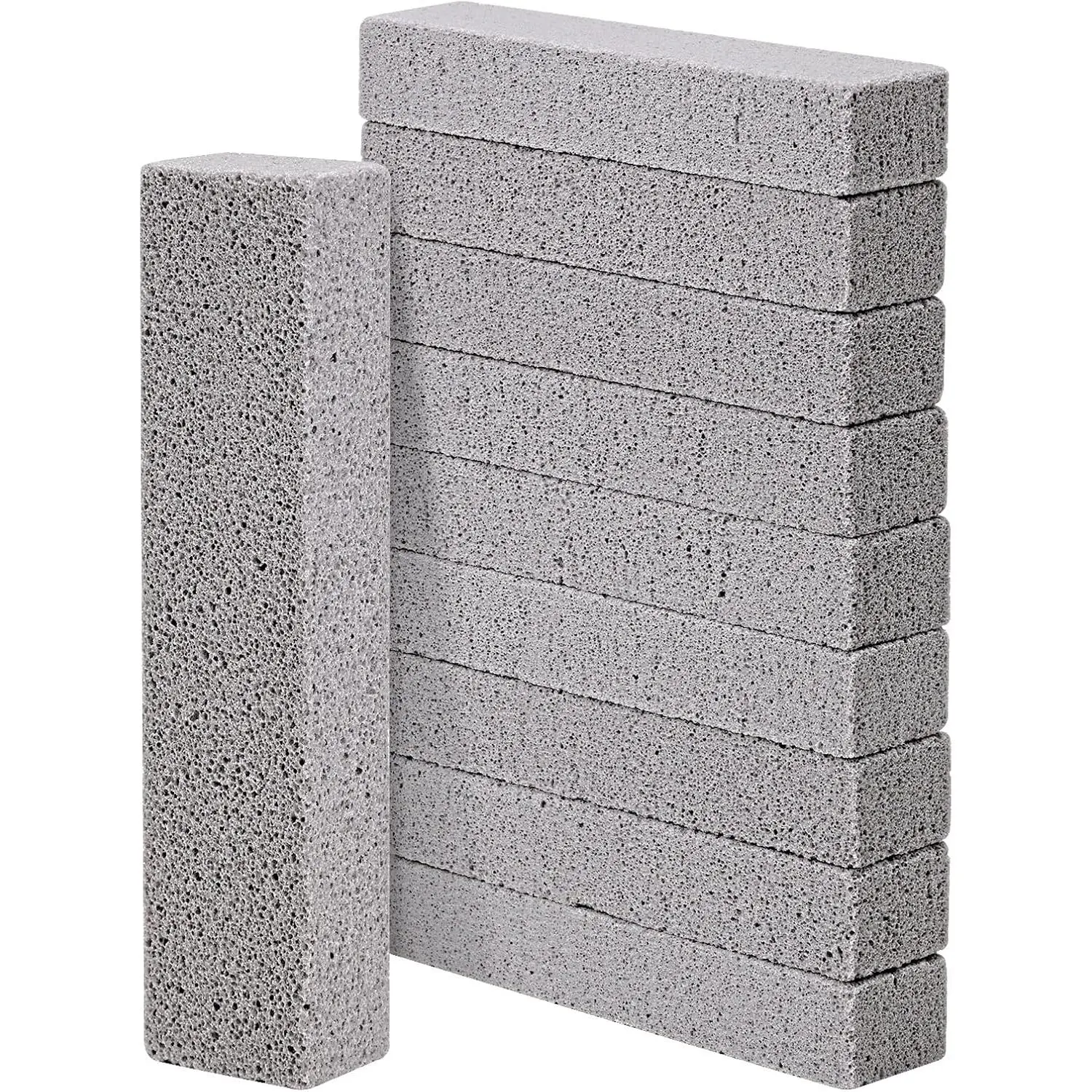 10 Pack Pumice Stone for Cleaning, Pumice Stone for Toilet Cleaning Bowl Stick, Heavy Duty  Pumice Cleaning Bar for Bathtubs, Kitchen Sink, Grill, Household (5.9 x 1.4 x 0.9 Inches)