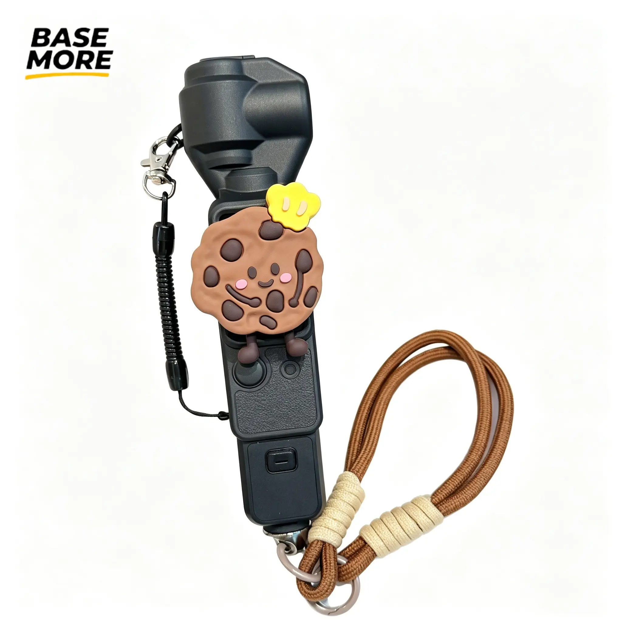 Luxury 3D Cookie DIY Creative Osm Gimbal Camera Accessories Case for Dji Pocket 3, 4, 4pro, with Lanyard, Portable Outdoor Anti-Loss Shockproof Protection
