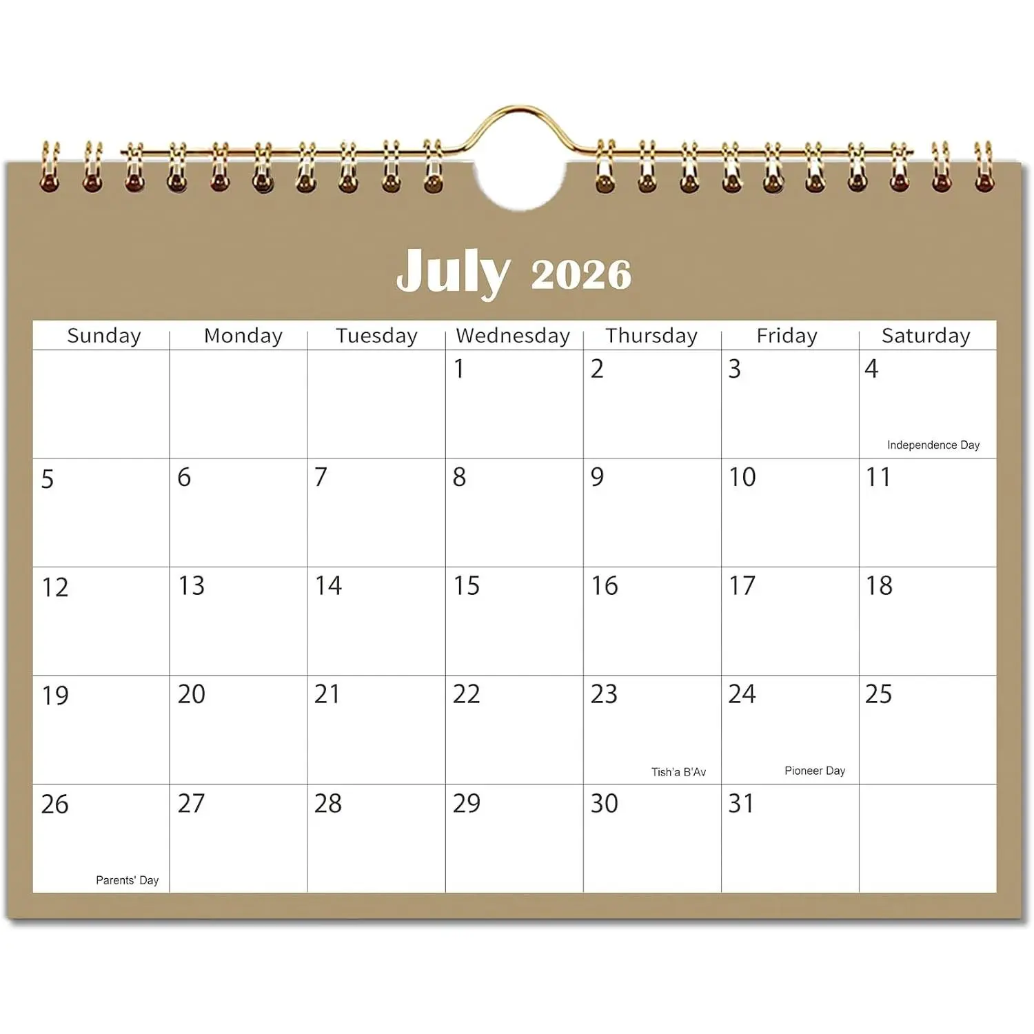 Small Calendar 2026-2027, 18 Month Mini Calendar Run from July 2026 to December 2027, 6.4'' x 8.5'', Small Wall Calendar for Desk, Kitchen, RVs, Bulletin Board or Fridge