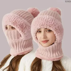 Adults’ 3-in-1 Fleece-Lined Insulated Windproof Thermal Balaclava Set - Scarf, Insulated Windproof Hat with Ear Flaps, Neck Warmer for Skiing, Cycling, Insulated Windproof Hats