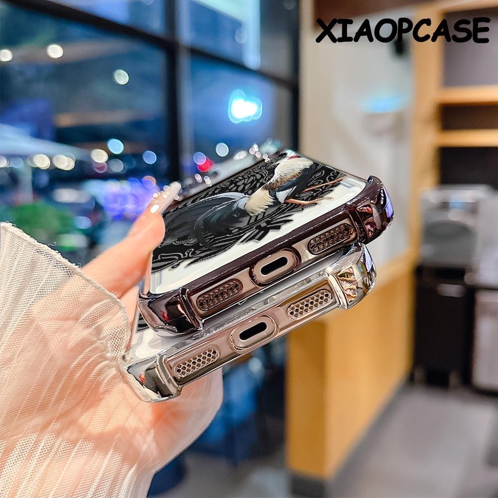 Rooster Eagle pattern four-corner drop-proof soft TPU phone case iPhone 17 Pro Max Air 16 15 14 13 12 11 Plus Fashionable camera protection shockproof and drop-resistant durable phone case