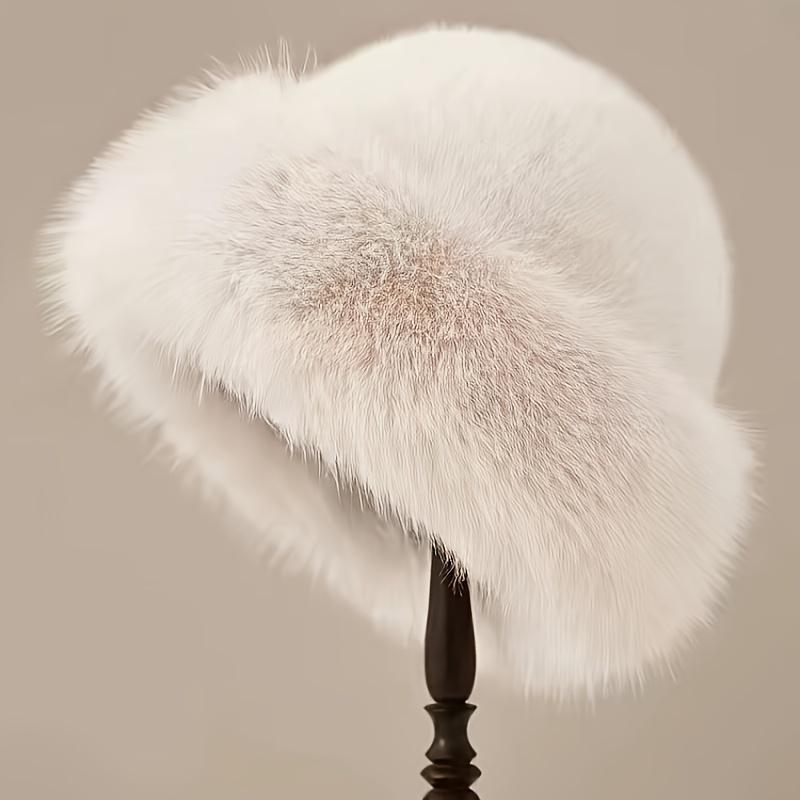 Women's Faux Fur Mongolian Winter Hat - Thick Fleece Lining for Ultimate Warmth - Soft Plush Design, One Size Fits Most - Perfect for Cold Weather Daily Wear