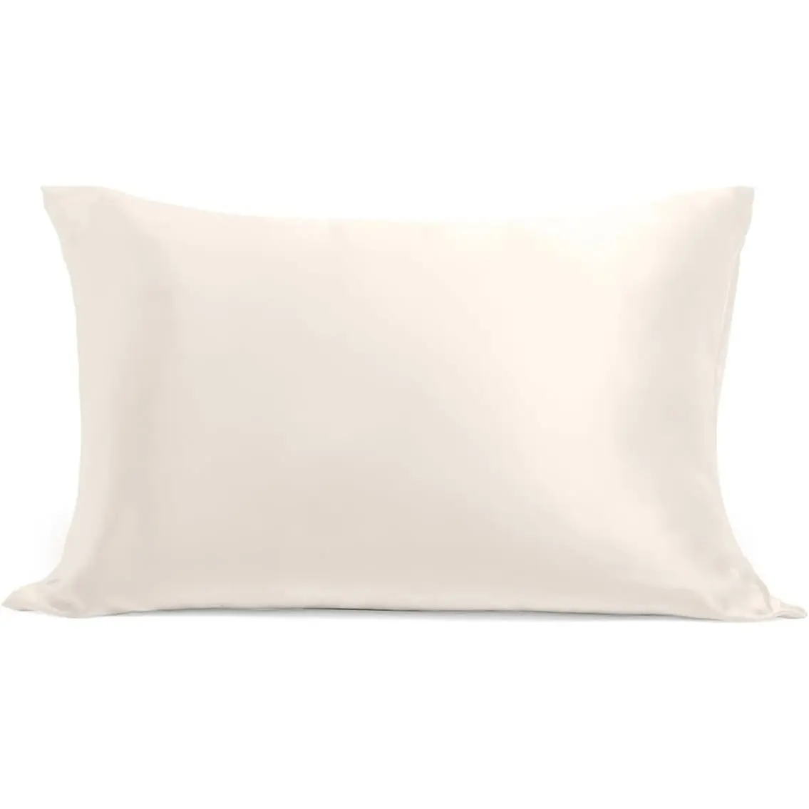 Silk Pillowcase - Pure Mulberry Silk - Cooling, Breathable, 22 Momme 6A High-Grade Fibers +  Zipper Closure (, White)