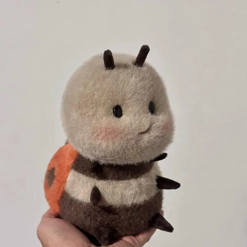 Cute Animal Baby Ladybugs, Little Bees Plush Toys Super Kawaii Tiny Yellow Bee Dolls as Festival and Birthday Gifts for Child