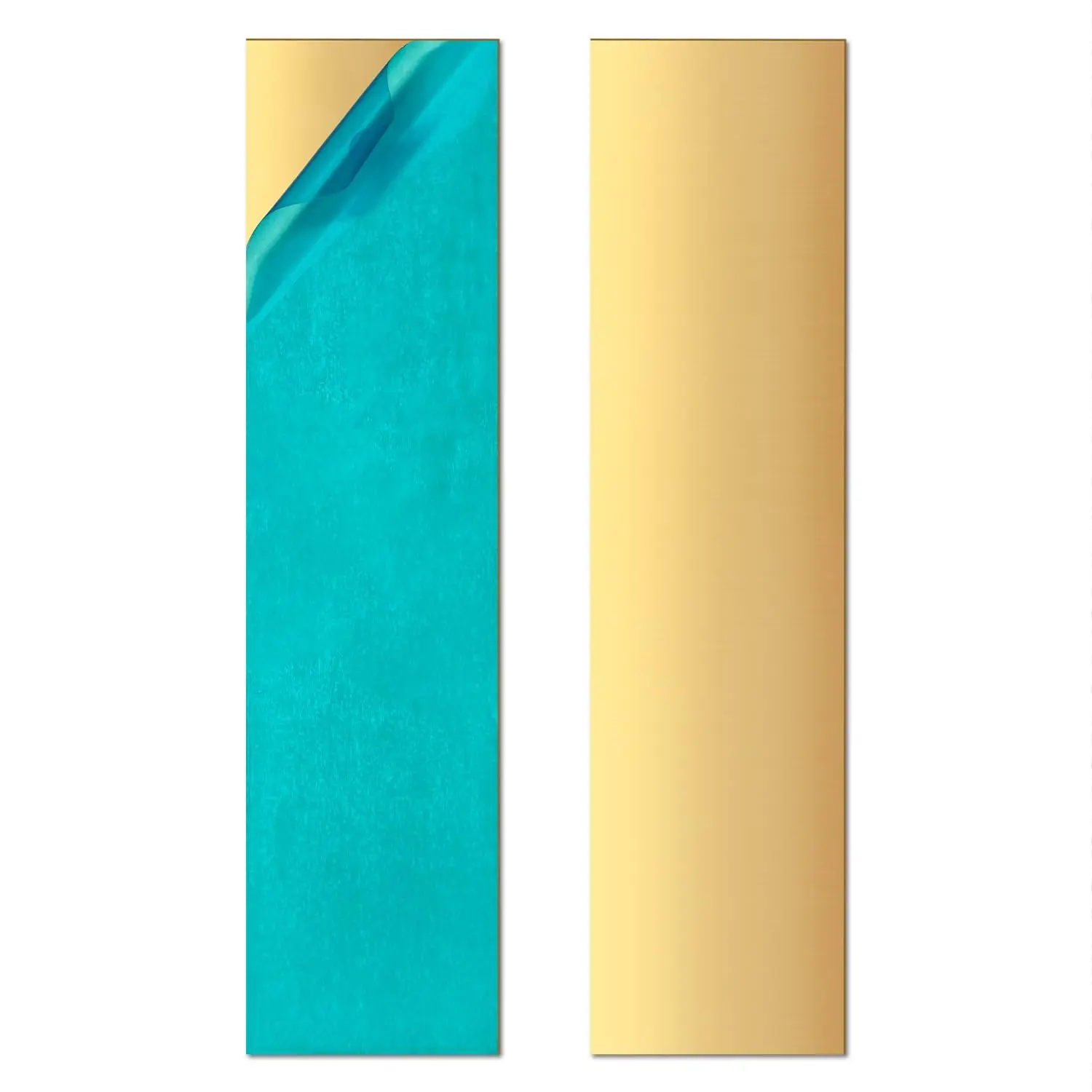 2 Pieces Brass Sheets, 5.08 Cm X 20.32 Cm, 0.5 Mm Thickness, 99.9% Pure Brass, Ideal for Engraving, Handcrafting, Jewelry Making