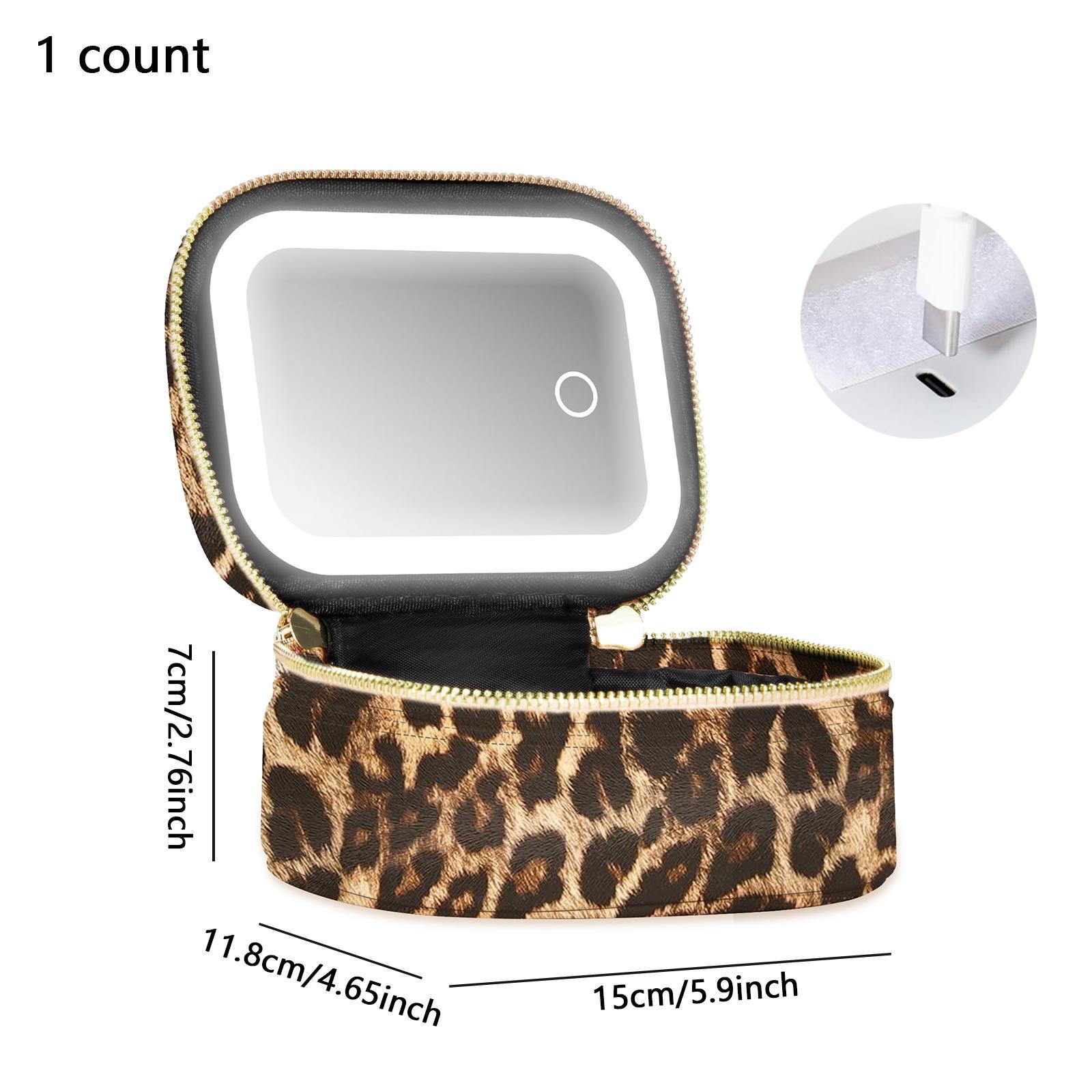 Portable Makeup Bag with LED Light & Mirror, Removable Battery-Powered Travel Cosmetic Case, Makeup Organizer Pouch & Box for Women, Makeup Storage Box Portable Makeup Bag with LED Light & Mirror, Removable Battery-Powered Travel Cosmetic Case, Makeup Organizer Pouch & Box for Women, Makeup Storage Box