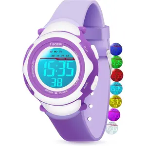 Kids Digital Watch for Girls Boys,Children's Waterproof Colorful Light UP Outdoor Sport Watch with Stopwatch Alarm-Kids Gifts for Girls Boys.