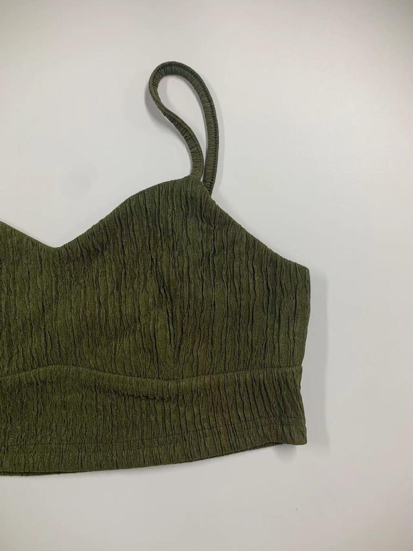 Women's Solid Crop Cami Top & A-line Skirt Two-piece Set, Casual Fashion Cozy Two Piece Outfits for Daily Outdoor Wear, Ladies Clothes for Summer Women's Solid Crop Cami Top & A-line Skirt Two-piece Set, Casual Fashion Cozy Two Piece Outfits for Daily Outdoor Wear, Ladies Clothes for Summer