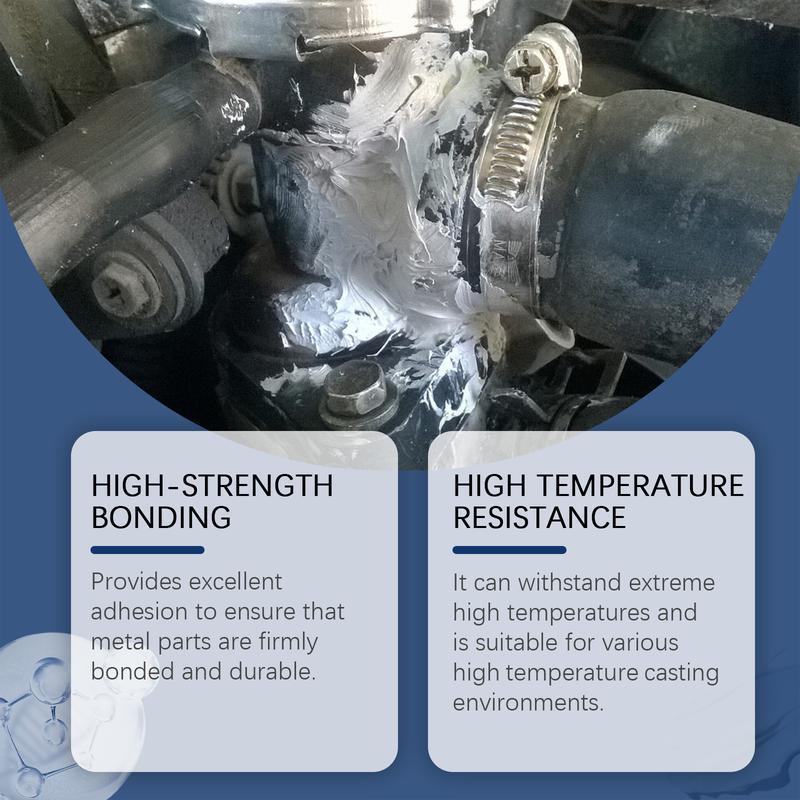 Upliftjoys Enhanced Casting Glue, Metal Repair Glues Heavy Duty, Strong Foundry Glue, High Temperature Resistant, Long Lasting, for Metals Defects and Repairs (1 Set) Bowie Knife with Sheath