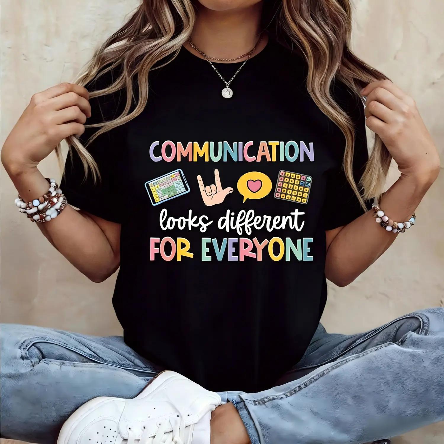Personalized Communication Looks Different For Everyone Sweatshirt Speech Therapy Shirt SLP Tee