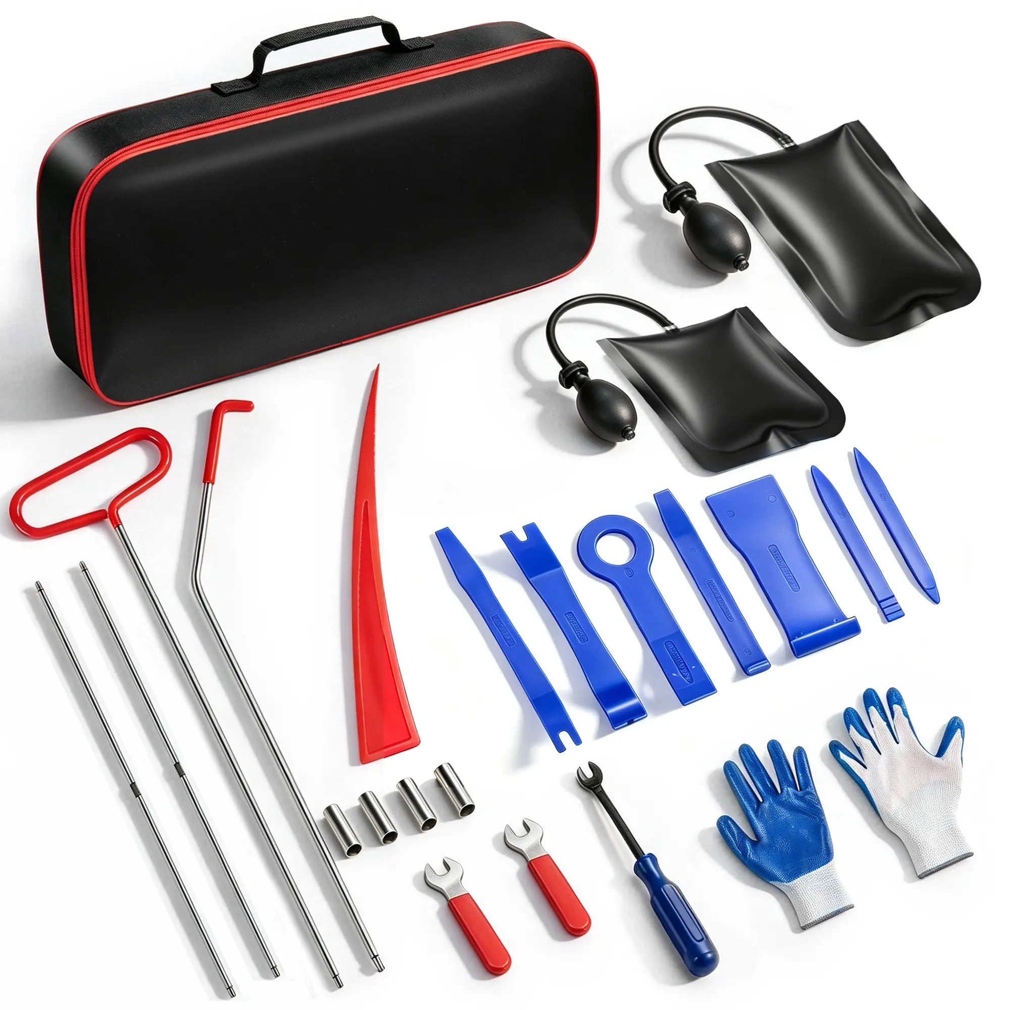20-Piece Emergency Car Tool Kit, Universal Window Door Lock Repair Set, Essential Automotive Accessories, Easy-To-Use Maintenance Tools
