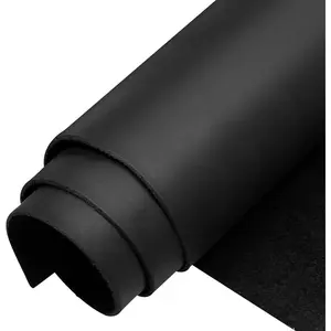 Black Full Grain Genuine Cowhide Leather Sheets 1.8-2.1mm Thick 6"x12" for Crafts, Tooling, Sewing, Hobby & Workshop Use