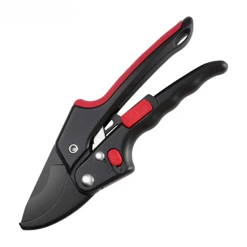 100% Brand New Adjustable Ratchet Garden Pruning Shear - SK5 Steel Cutter, Ergonomic Handle, Ratchet Switch, 200mm/7.87in, 26mm Capacity, Labor-Saving Cutting Tool for Tree Pruning, Twigs/Stems Trimming (Garden Tools Category), Garden Cutting Tool, Tree P