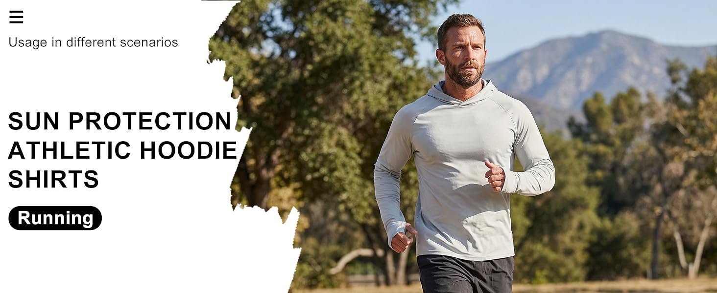 3 Pack Men's Fishing Shirts UPF 50+ Long Sleeve Sun Hoodie UV Protection Lightweight Rash Guard Swim Shirt