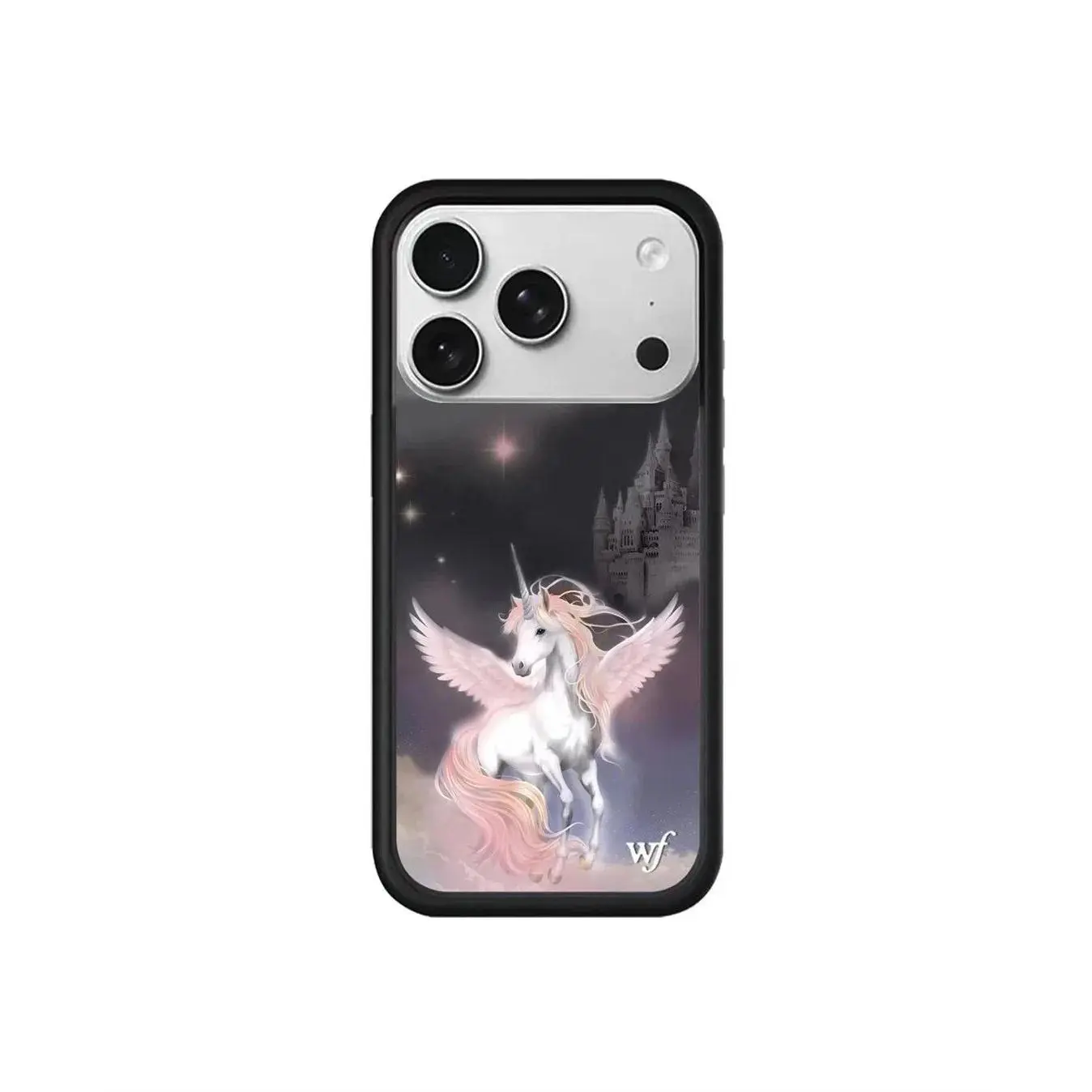 Protective Wildflower Pattern Cellphone Case for iPhone Series (11-17 Pro Max, 16 Plus, 15 Pro Max) - Cute Animal Designs (Tiger, Horse), Star Castle, Angel Wings Mobile Accessory