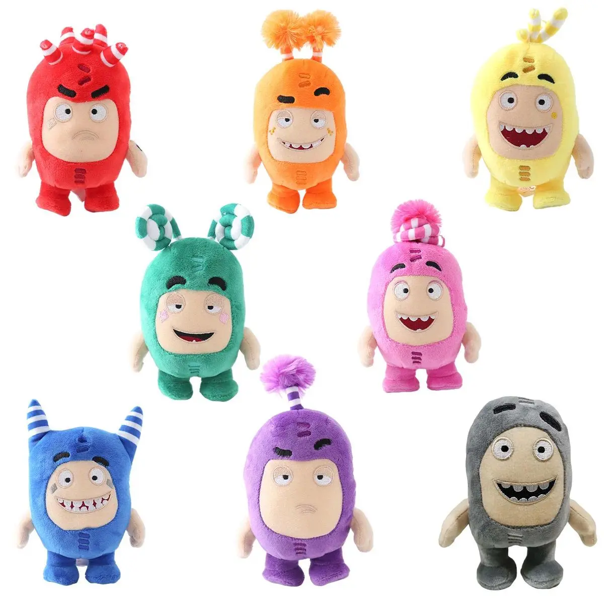 18CM Mini Cute Oddbods Cartoon Jeff Newt Odd ZEE Bods Soft Stuffed Animal Plush Toy Doll Kids Gifts Home Decoration Figures