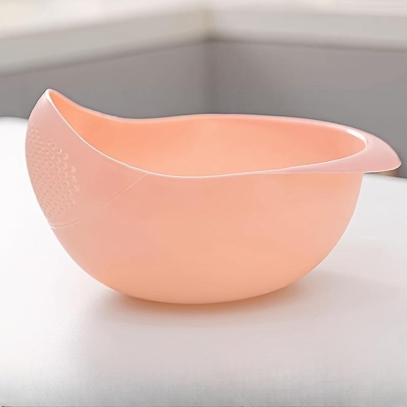 Rice Washer, Rice Colander, 1 Count Rice Washing Sieve, Vegetable Fruit Washer, Multifunctional Kitchen Strainer Bowl for Home Use, Kitchen Strainer Utensils, Kitchen Accessories, Utensils