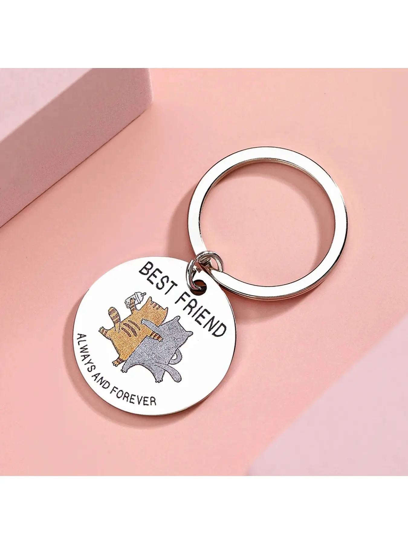 Best Friend Keychain Women's Friendship Gift Keychain Long Distance Best Friend Keychain Gift Anniversary Birthday Wedding Gift