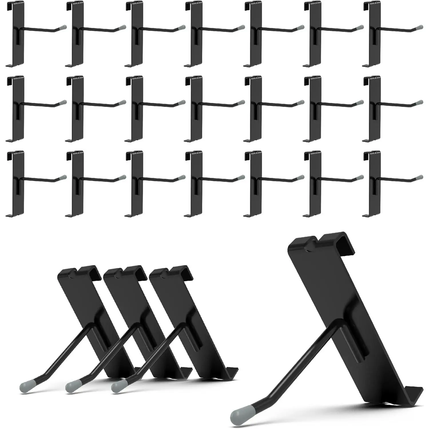 2 Inch Black 50PC Gridwall Hooks for Grid Wall Panels Display