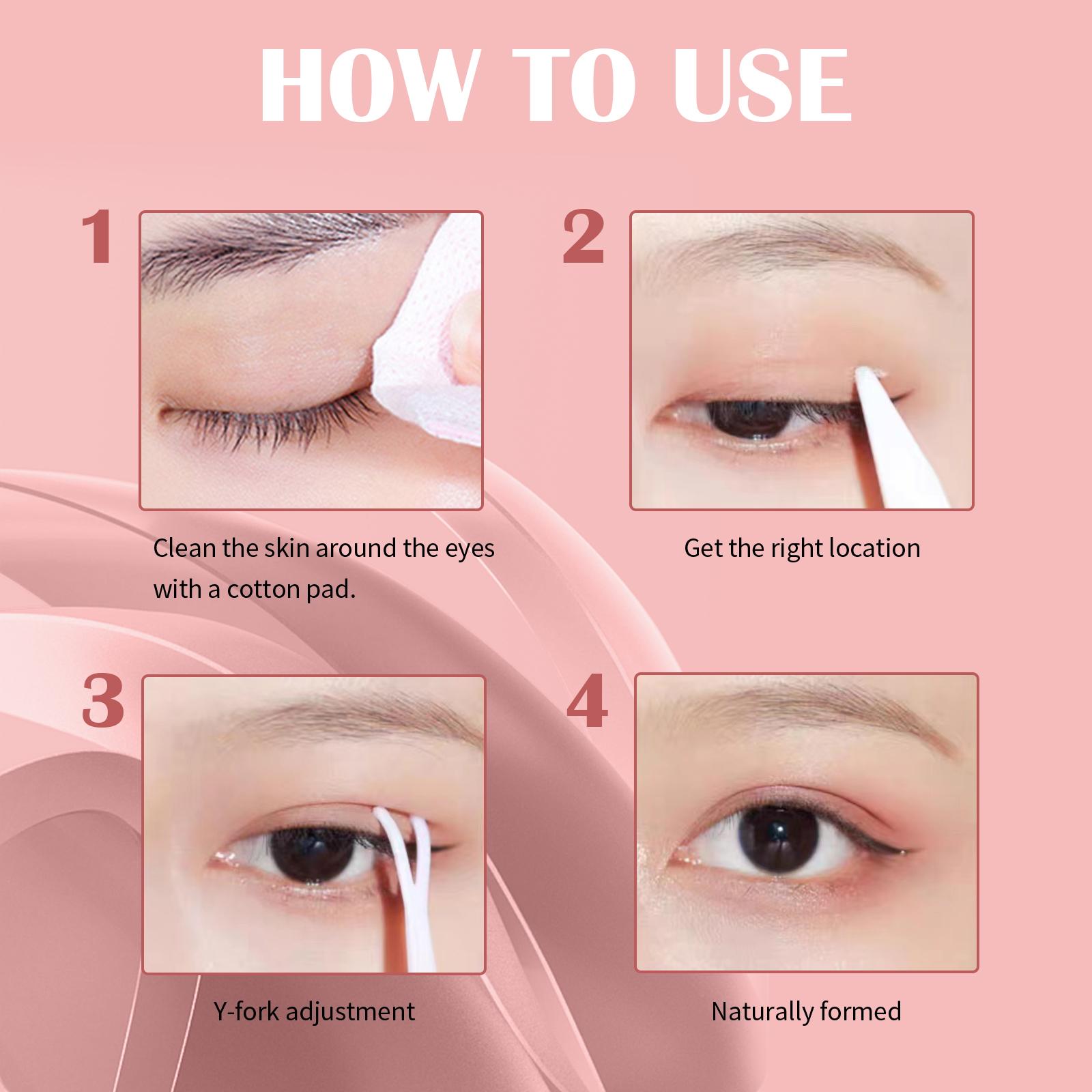 Eelhoe Lace Seamless Double Eyelid Stickers Natural Seamless Non-Glue Lace Double Eyelid Stickers