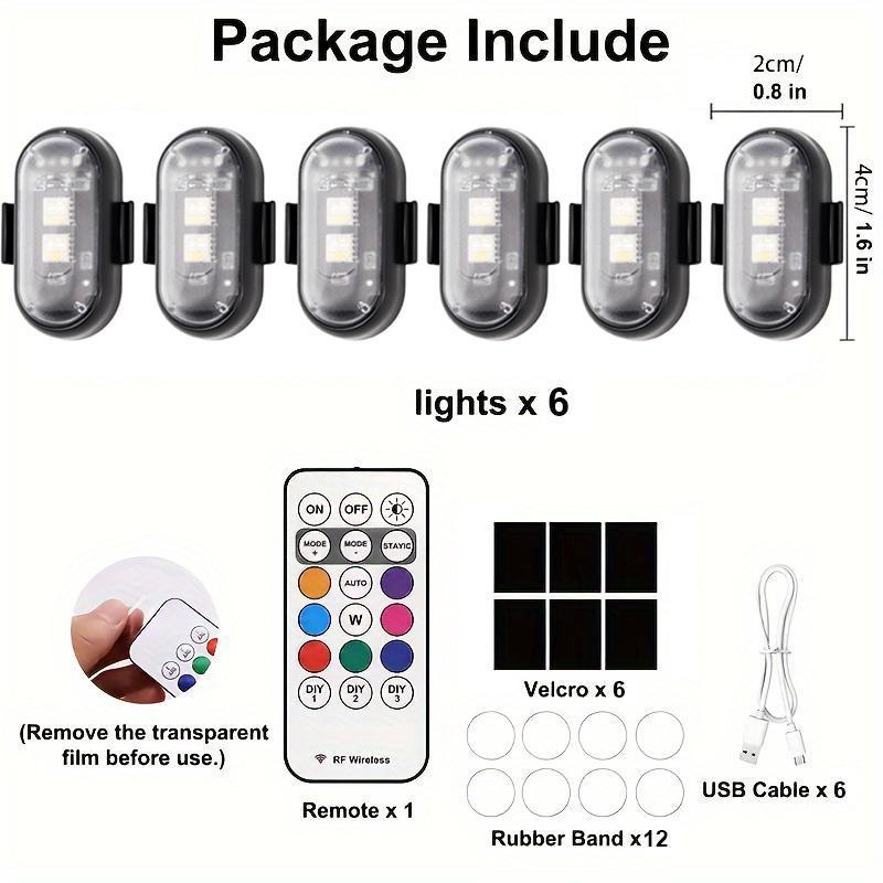 10 Models Wireless LED Lights for Car-24PCS Interior Ambient Strobe Light with Remote, USB-C 80 Hours 8 Colors IP65 Waterproof Rechargeable Underglow Light for Cars, Trucks, eBike, Motorcycle 10 Models Wireless LED Lights for Car-24PCS Interior Ambient Strobe Light with Remote, USB-C 80 Hours 8 Colors IP65 Waterproof Rechargeable Underglow Light for Cars, Trucks, eBike, Motorcycle