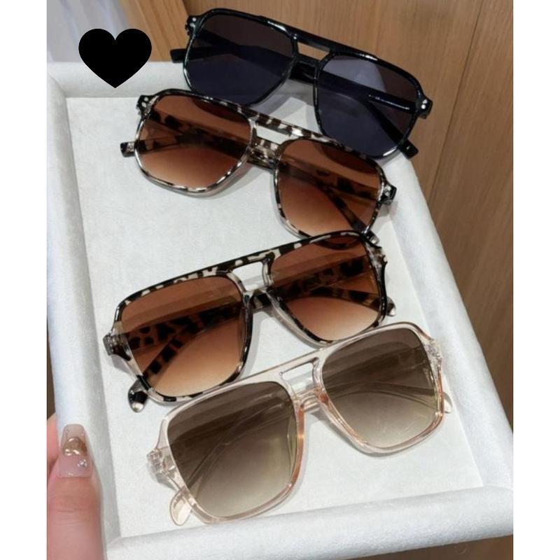 4-Pack Unisex Aviator Sunglasses – Y2K Retro Look, UV400 Protection & Lightweight, Ideal for Outdoor Activities & Sunny Days simple style sunglass