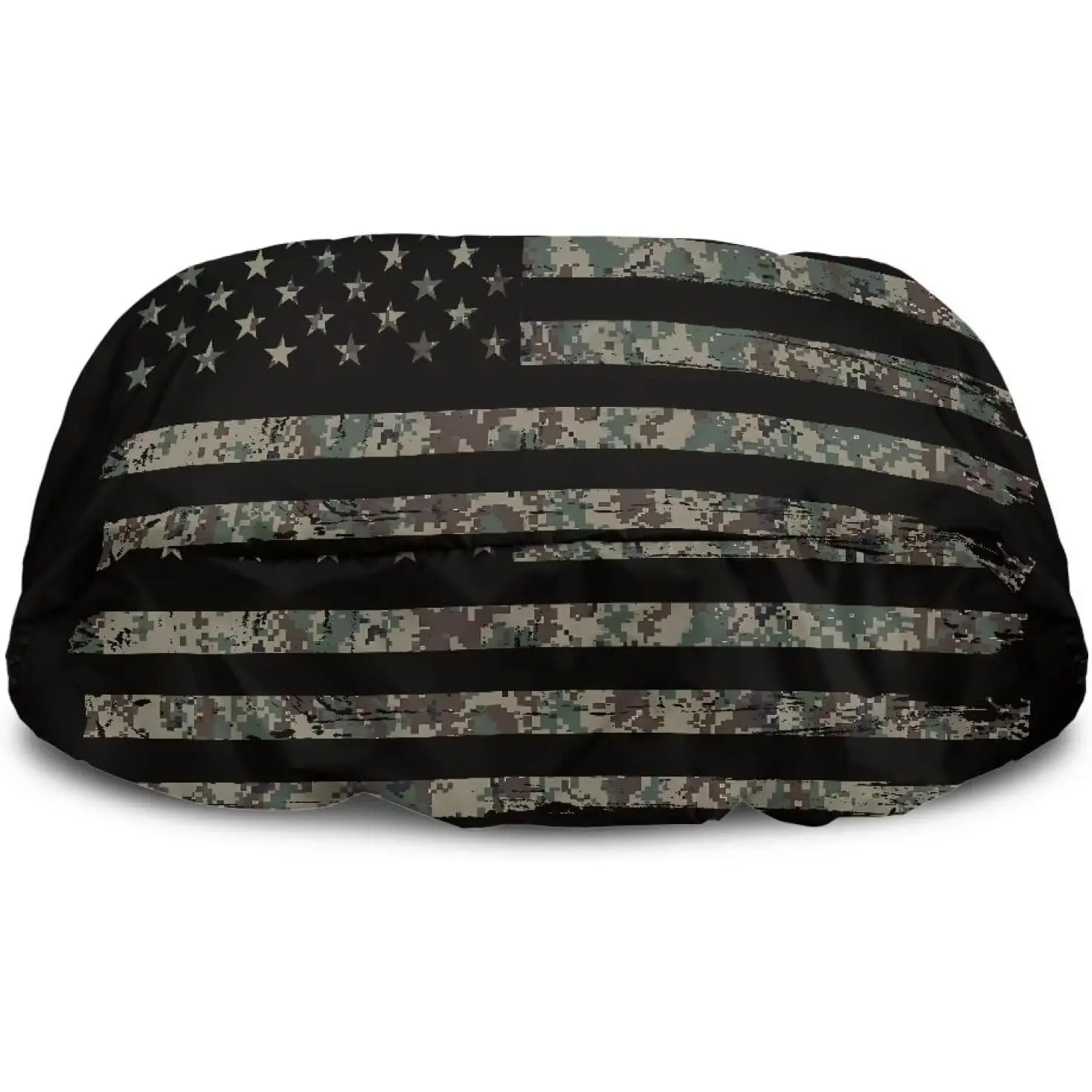 Camouflage Flag Winch Cover Heavy Duty Waterproof Winch Protection Cover, Dust-Proof,Universal Winch Protective Cover for Electric Winches Up to 17500 Lbs, 23” W x 11” H x 11” D
