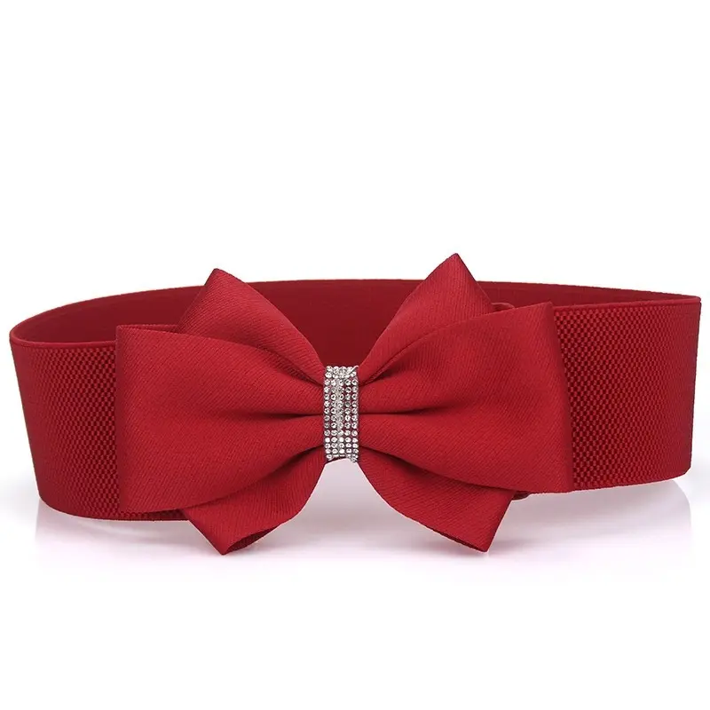 Women's Rhinestone Bow Belt, Cute Fashion Waist Belt With Crystal Bow Design, Coquette Style Dress Accessory For Women, Y2K Girly Outfit Decoration For Dresses, Skirts And Jeans