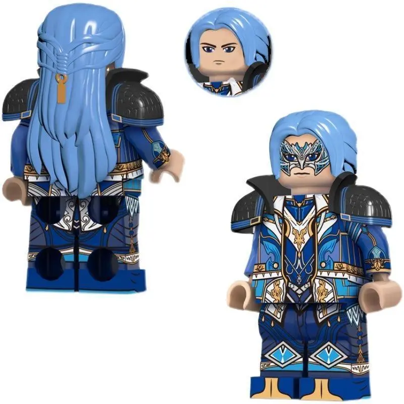 2026 hot item Anime Figure Mini Building Block Figurine, Sea God, Tang San Assassin Model, Children's Assembled Building Block Puzzle Toy Gift