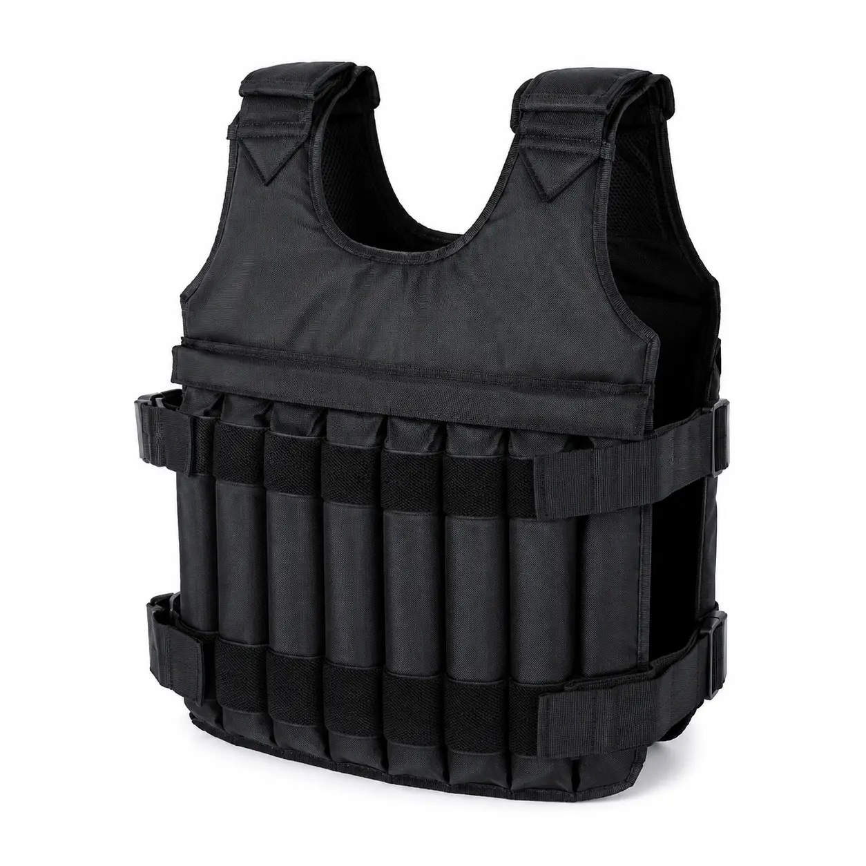 Unisex Tactical Weighted Vest, Adjustable 5-20kg, Durable Nylon Fabric & Breathable Mesh for a Secure Fit During CrossFit, Running & Weightlifting, Weightlifting Equipment, Core Weightlifting Gear, Sport Training Equipment, Wearable Weight
